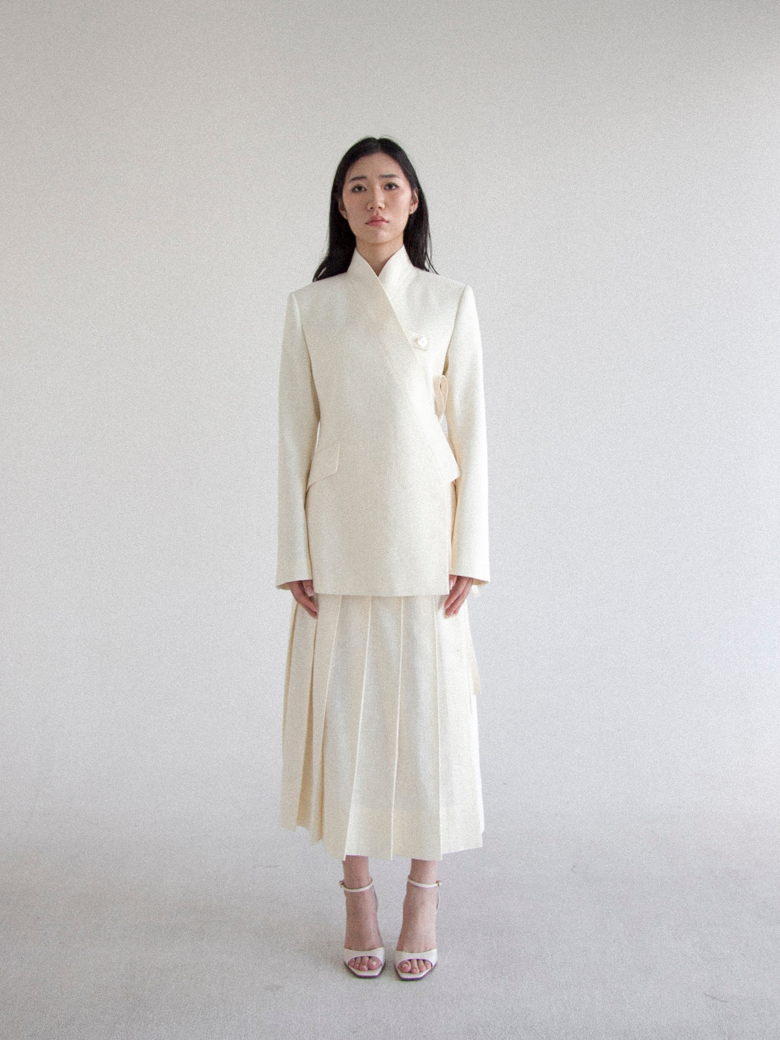 아이보리 한복 재킷