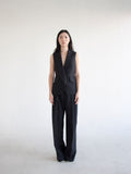 Black Pleated Trousers