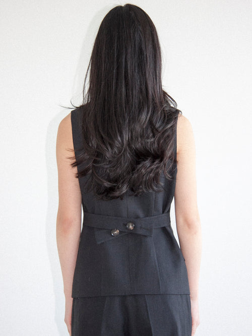 블랙 테일러드 베스트