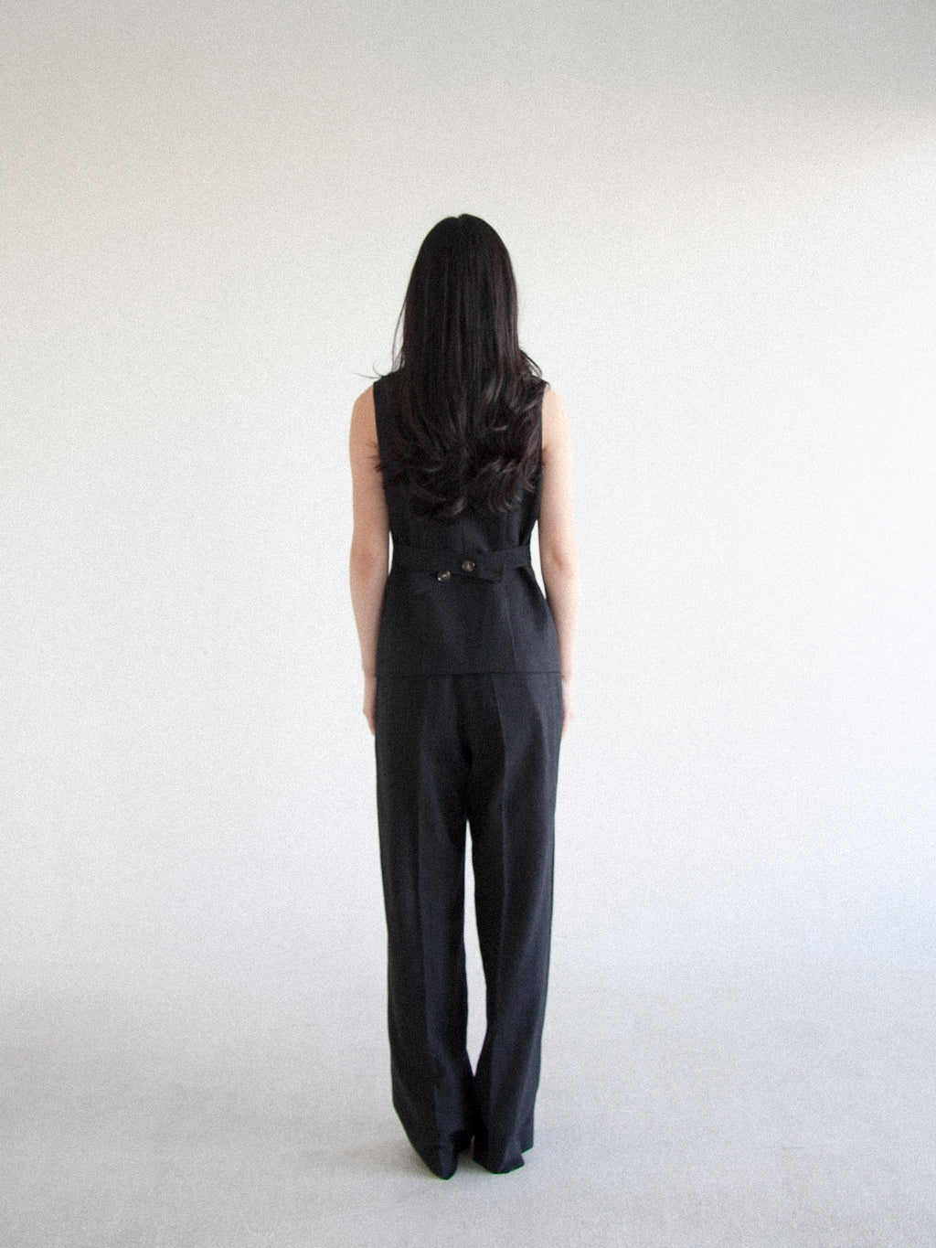 Black Pleated Trousers